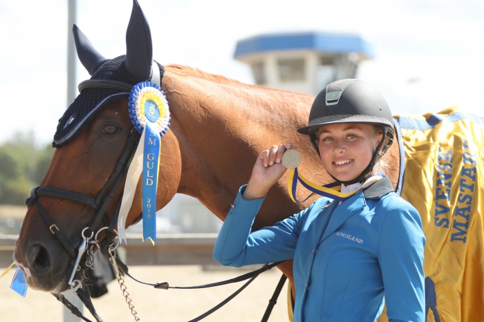 Ottilia Lundgren juniormästare i hoppning