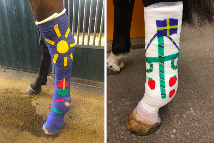 Färgglada bandage förgyller sjukdomstiden