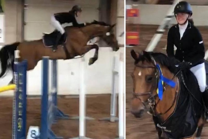 Oslagbar i ponnygalopp – nu vinner Sanna Lundin 1,45-hoppning
