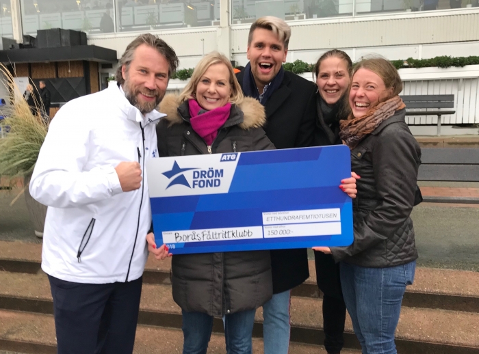 Borås FRK vann Drömfondens stora segercheck