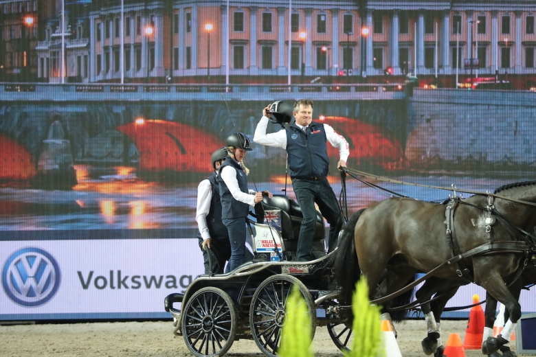 Boyd Exell regerade med svenskfödd häst i spannet