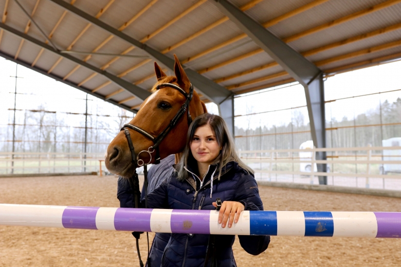 Michelle placerad i Msv B trots revbensfraktur