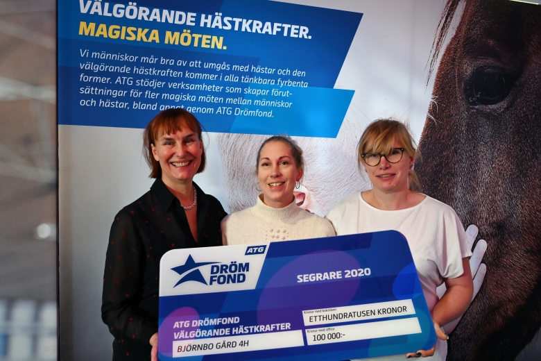 Fristad för unga fick check på 100 000 kronor