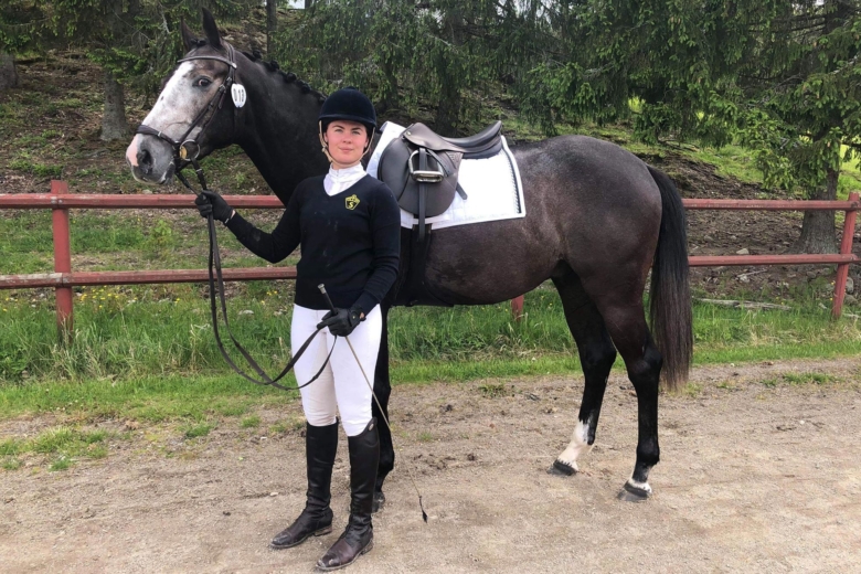 Hanna Grymes nya stjärna toppade hoppningen