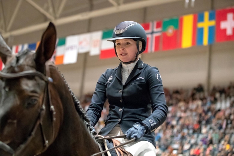 Evelina Tovek 1,50-placerad i Belgien