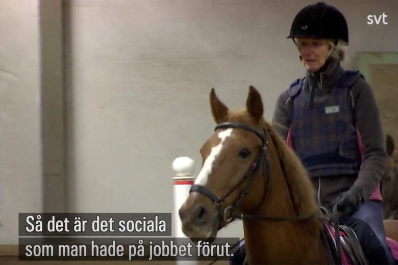 Kolla klippet: ”Tiden med hästarna och det sociala betyder allt”