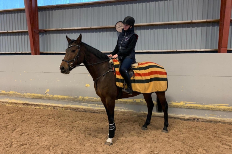 Hon vann träningen för Peder