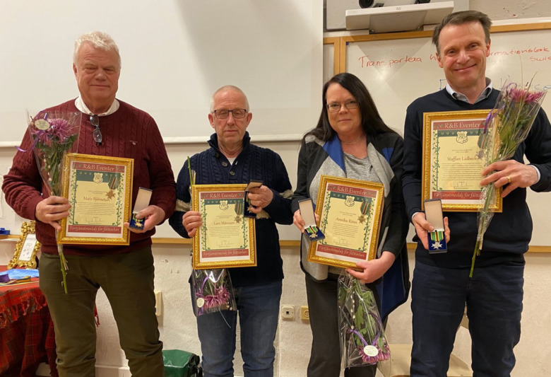 Eldsjälar i fälttävlan fick medaljer
