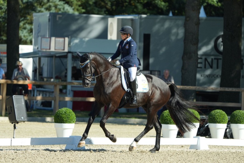 Louise Etzner Jakobsson precis utanför pallplats i grad IV