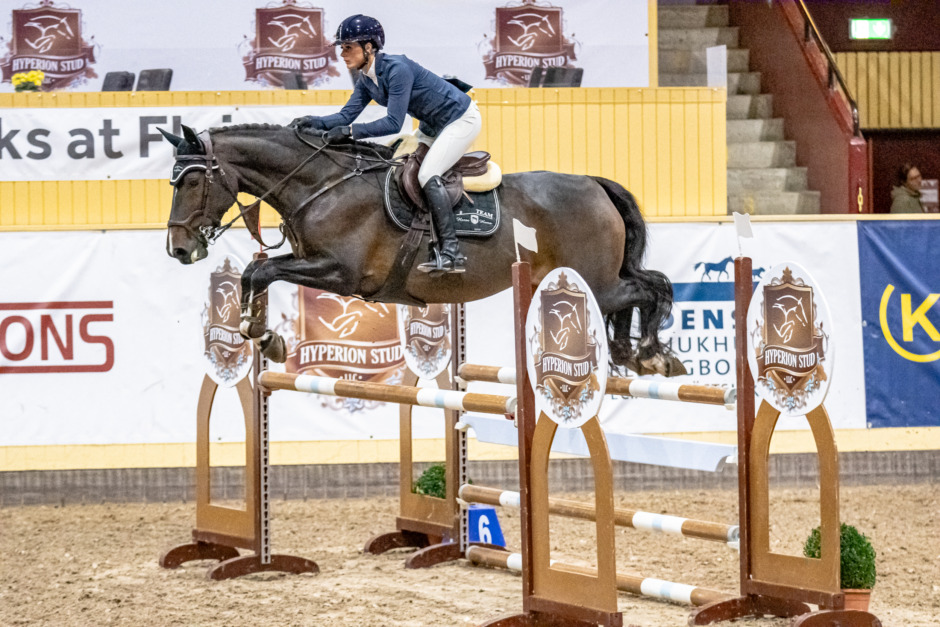 Triss med hästar i 6-åringarnas final för Nicole Holmén
