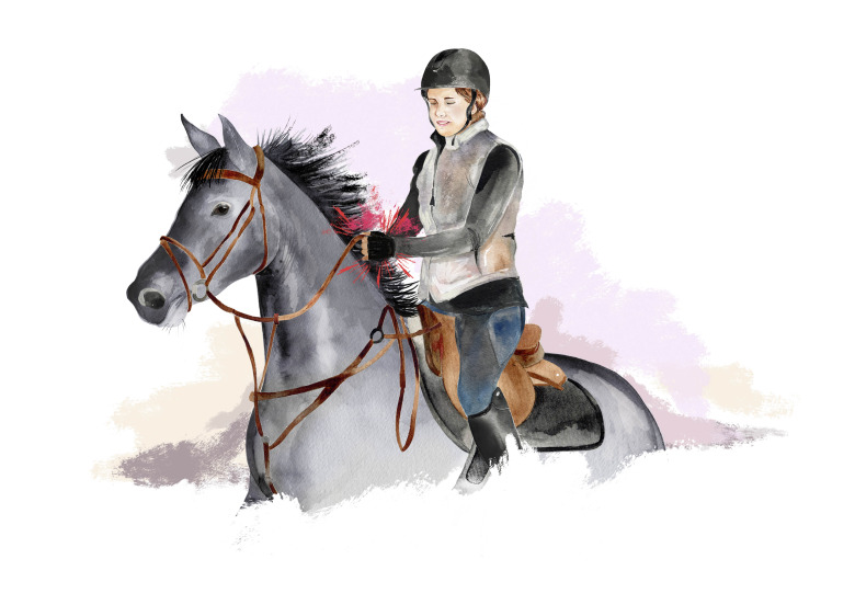 Svårt att rida med smärta i händerna