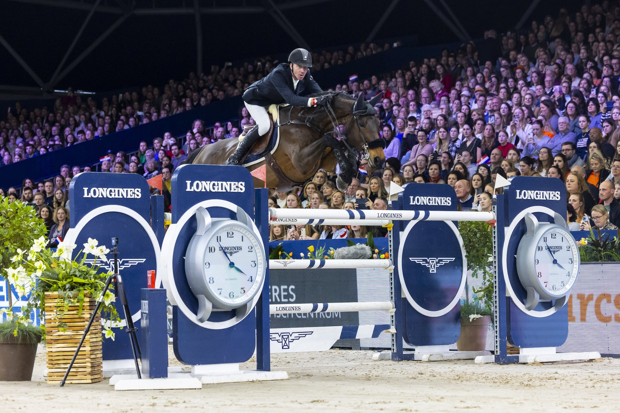 Jur Vrieling (NED) riding Helwell du Chabus third in the Longines FEI Jumping World Cup&trade; 2024/25 - Amsterdam (NED) Copyright &copy;FEI/Leanjo de Koster