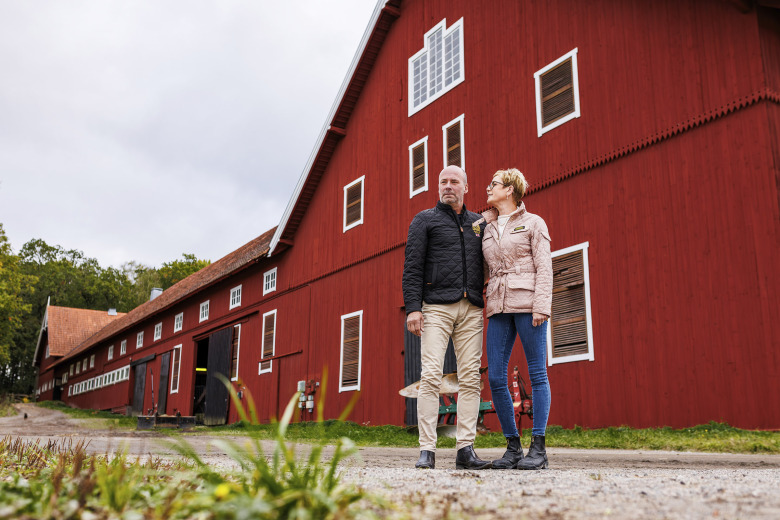 Camilla Och Magnus Eriksson Stall Mvb Eskilstuna Uppf&ouml;dare Foto: Sofie Sk&ouml;ld