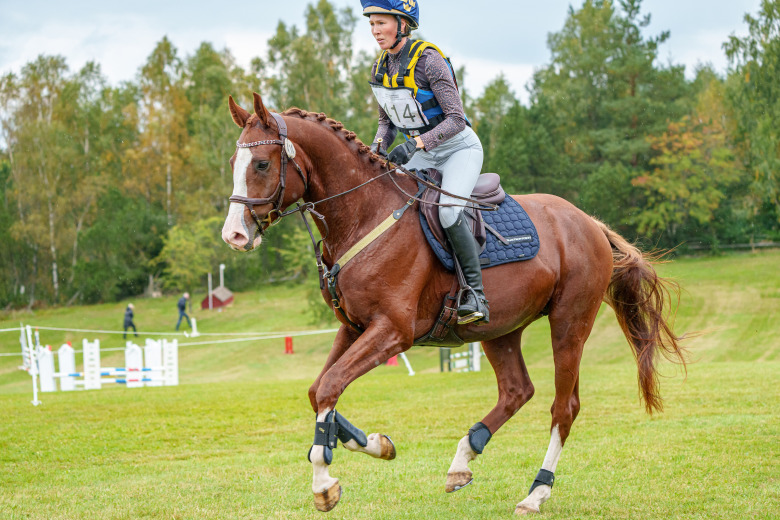 Kan Go Blue med Sandra Gustafsson på Breeders TRophy i fälttävlan som unghäst.