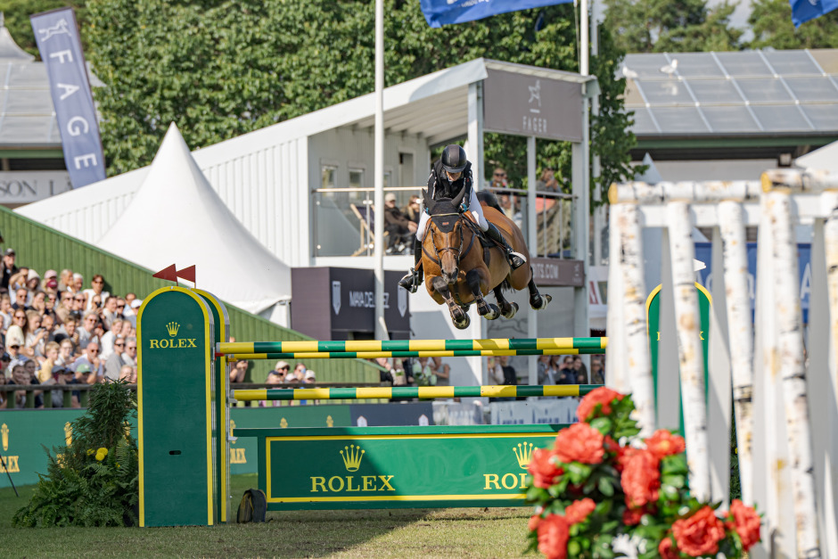 Malin på pallplats i 1,60-hoppning
