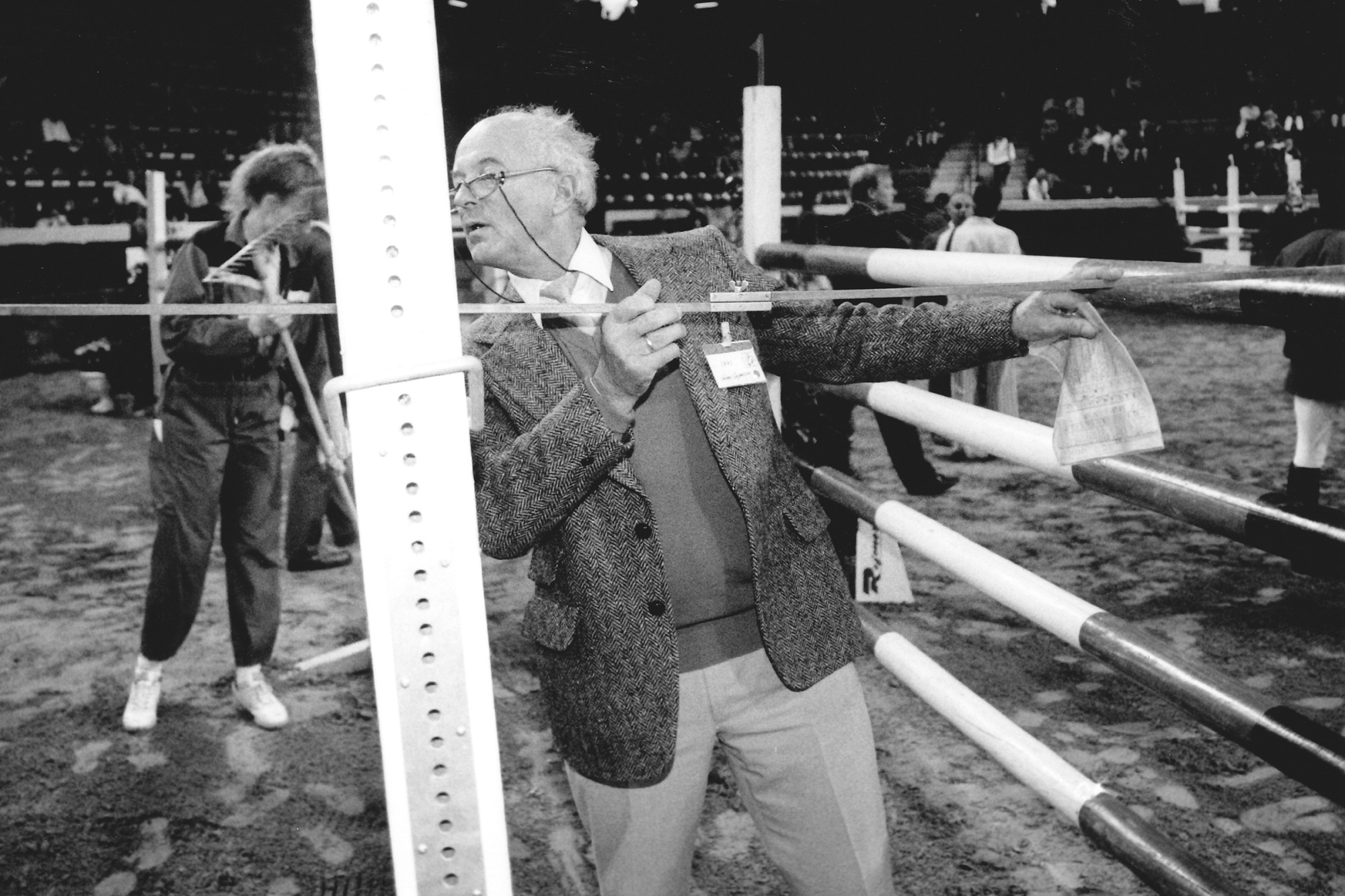 G&ouml;ran Casparsson Som Banbyggare I Scandinavium 1994 Foto: Roland Thunholm