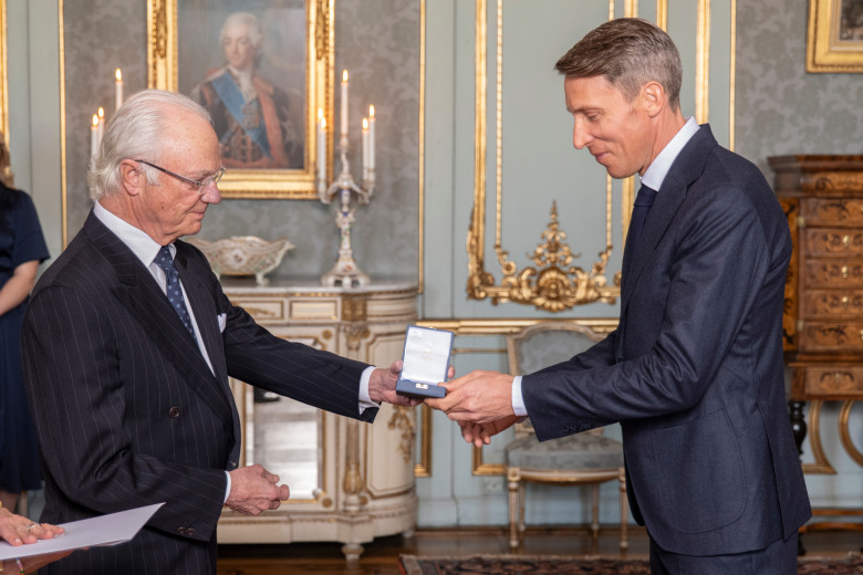 Ett år senare – von Eckermann fick kunglig medalj