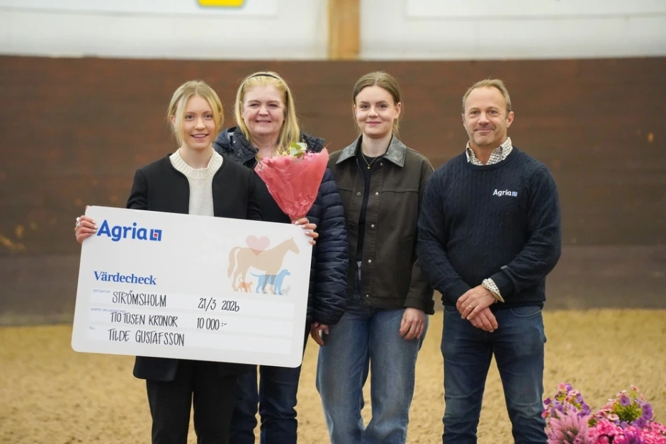 Hon får specialstipendium för unga uppfödare