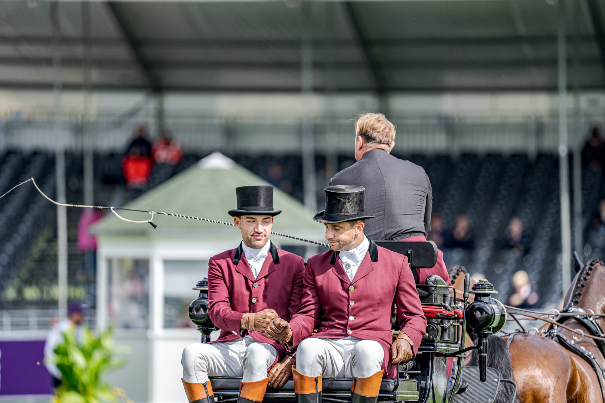 Chester Weber (usa) With Carriage Horses Despardo And Julius V And Kadora And Kasper D And Nico Teusje C