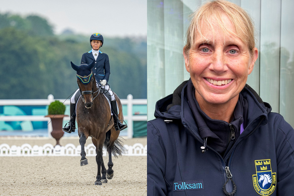 Låg åtta månader på sjukhus i vintras – nu rider hon VM