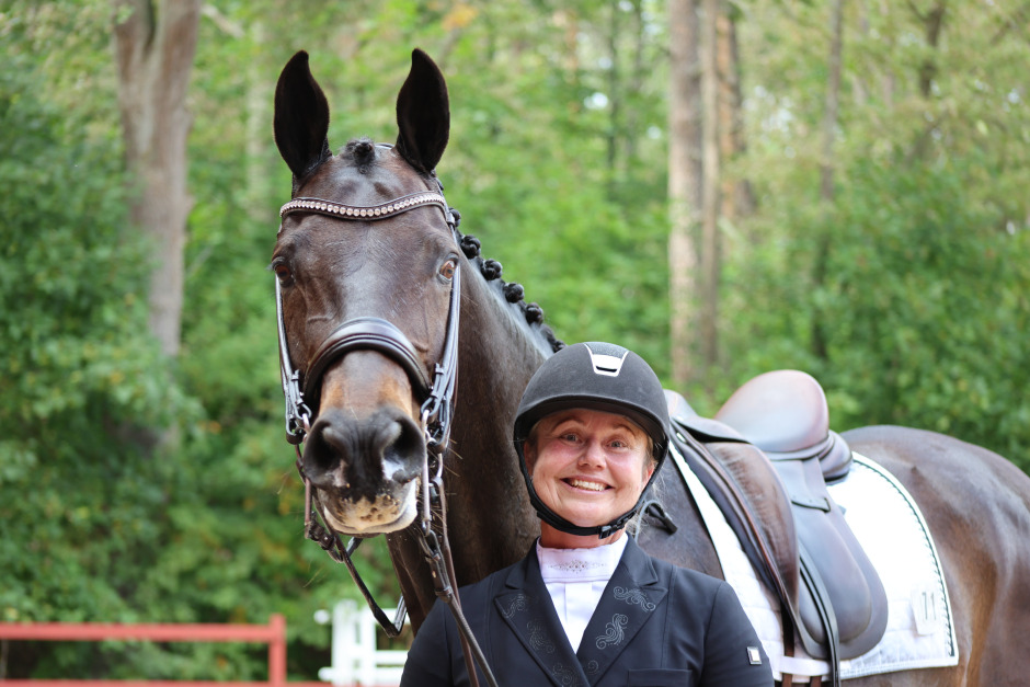 Leende Grand Prix-ryttare knep två placeringar och två pris