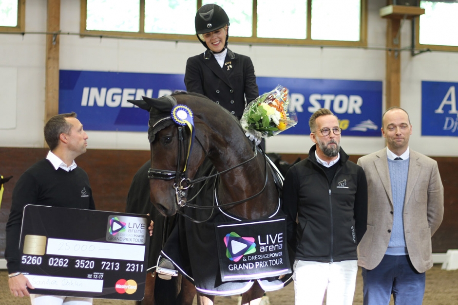 Sandra Dahlin vann Grand Prix Kür på Strömsholm