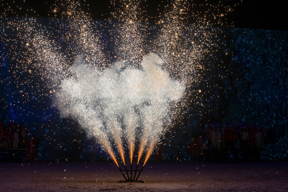 Farligt fyrverkeri på Friends