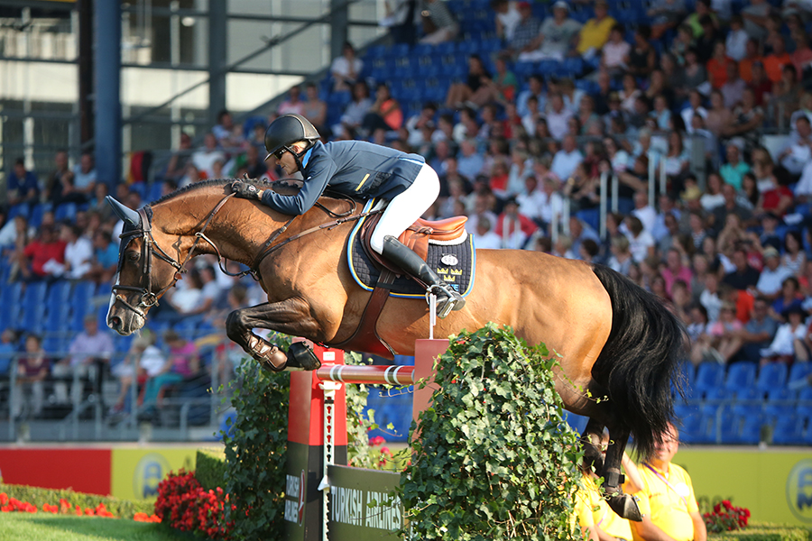 Malin Baryard Johnsson och H&M Tornesch, h&auml;r p&aring; &aring;rets EM i Aachen, &aring;terv&auml;nder till Tyskland f&ouml;r att f&ouml;rs&ouml;ka samla po&auml;ng i v&auml;rldscupen.