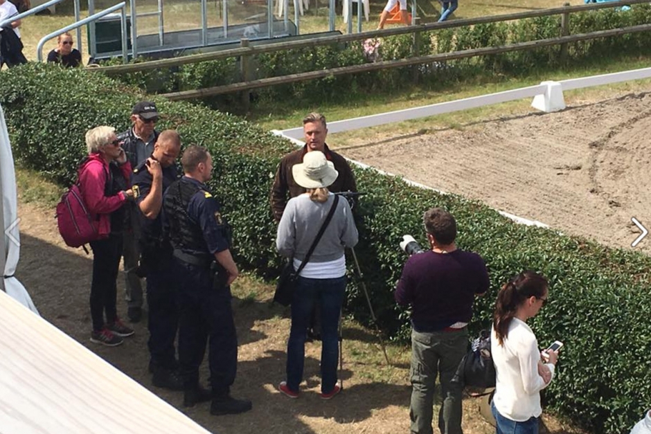 Fotografer avhysta från framridningen i Falsterbo