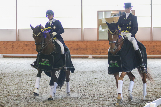 Marina och ”Robban” i topp