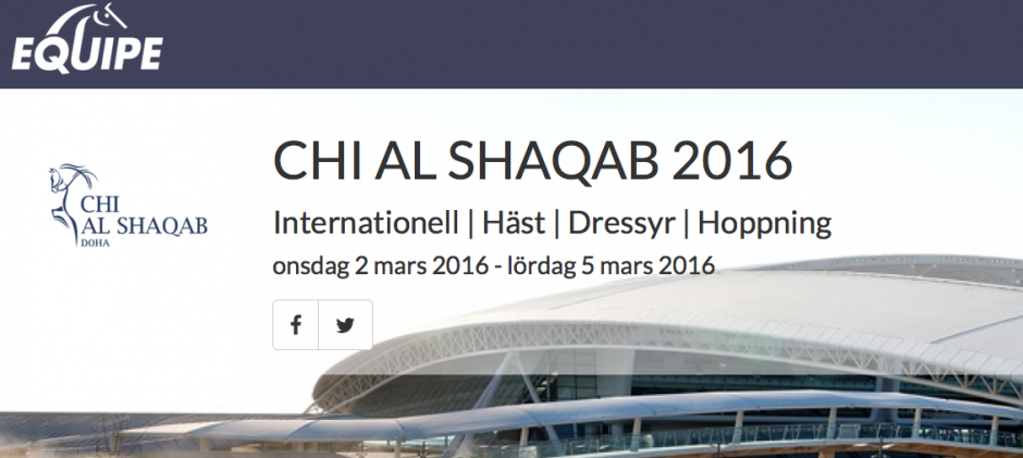 Svenska resultat gäller i Doha